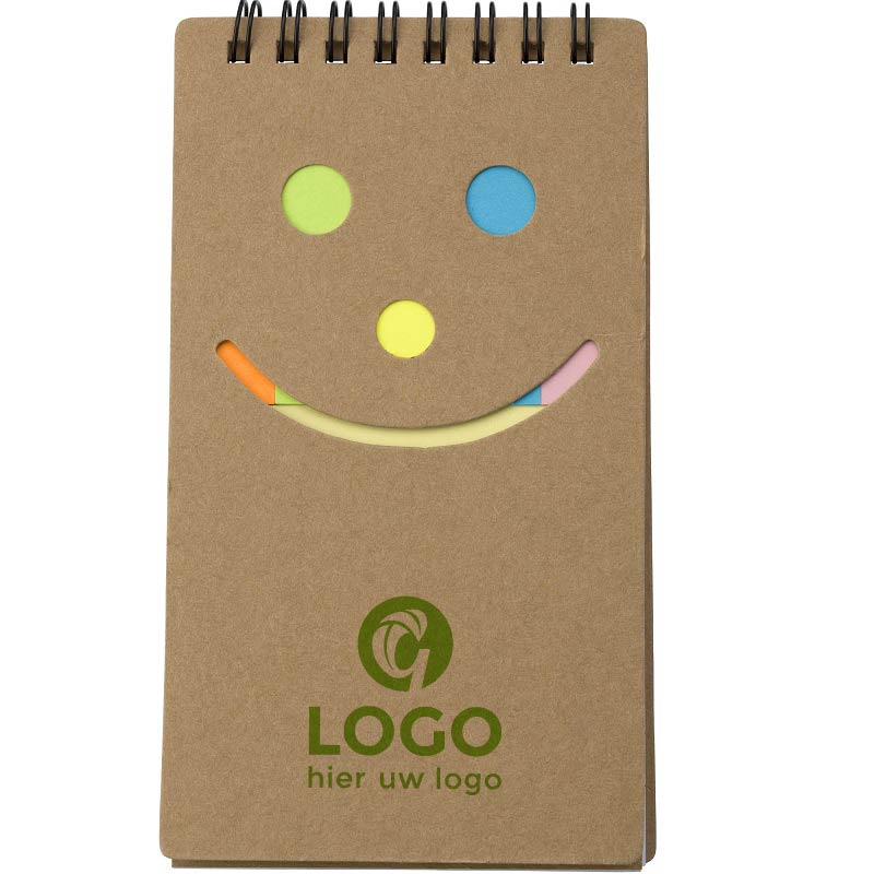 Notebook with smiley